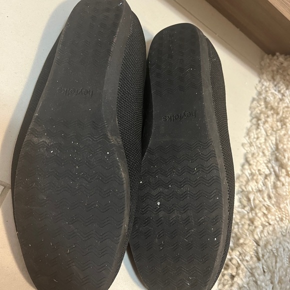 Heyfolks Dia flats black size 10 - Picture 2 of 4